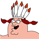 Griffin, Indian, Peter, Zoomed Icon