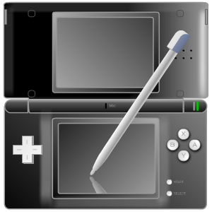 Black, Ds, Icon, Nintendo, Pen, With Icon