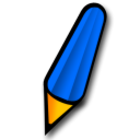 Blue, Pen Icon