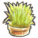 Flowerpot, g, Grass Icon