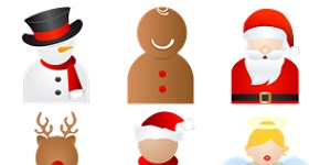 Christmas People Icons