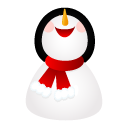 Smiling, Snowman Icon