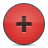 Button, Plus, Red Icon