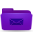 Folder, Mails, Violet Icon
