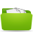 Folder, Green, Stuffed Icon