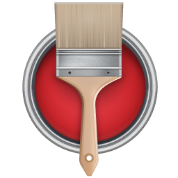 Brush, Can, Paint, With Icon
