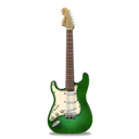Green, Guitar, Stratocastor Icon