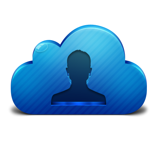 Cloud, Contacts, Icon Icon