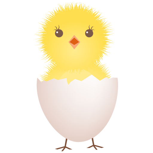 Chicken, Egg, Shell Icon