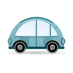 Blue, Car, Icon Icon