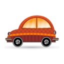 Car, Icon, Orange Icon
