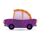 Car, Icon, Purple Icon