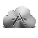 Apps, Cloud, Icon, Silver Icon