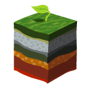 Earth, Grass, Layers, Soil Icon