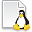Page, Penguin, Tux, White Icon