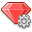 Gear, Ruby Icon