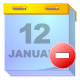 Calendar, Remove Icon