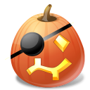 Halloween, Jack, Lantern, Pirate, Pumpkin Icon
