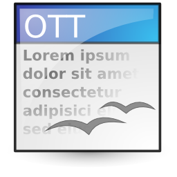 Application, Template, Vnd.Oasis.Opendocument.Text Icon