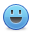 Blue, Funny, Smiley Icon