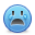 Blue, Sad, Smiley Icon