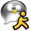 Chat, Man, Penguin, Running, Tux, User Icon