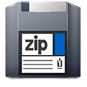 Disk, Unmount, Zip Icon