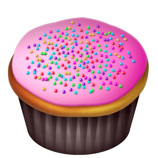 Cake, Cupcake, Pink Icon