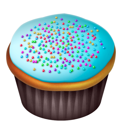 Blue, Cake, Food Icon