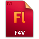 Document, F4v, File, Fl Icon
