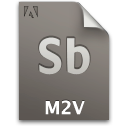 Document, File, M2v, Sb, Secondary Icon