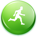 Green, Man, Running Icon