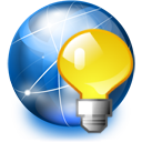 Bulb, Internet, Light, Network Icon