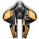 Fighter, Spaceship Icon