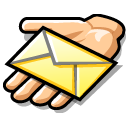 Beos, Email, Hand, Message, Share Icon