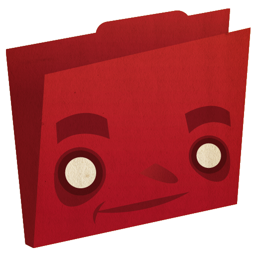 Folder, Red Icon