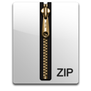 Gold, Zip Icon