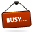 Busy, Red, Sign Icon