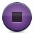Button, Stop, Violet Icon