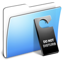 Aqua, Disturb, Do, Folder, Not, Smooth Icon
