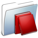 Folder, Graphite, Library, Smooth Icon
