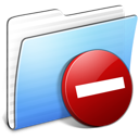 Aqua, Folder, Private, Stripped Icon