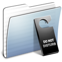 Disturb, Do, Folder, Graphite, Not, Stripped Icon
