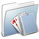 Card, Deck, Folder, Graphite, Stripped Icon