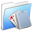 Aqua, Card, Deck, Folder, Stripped Icon