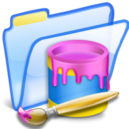 Folder, Paint Icon