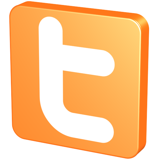 Orange, Twitter Icon