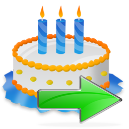 Birthday, Cake, Next Icon