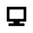 Computer, Monitor, Monotone, Screen, Tv Icon