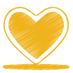 Heart, Love, Yellow Icon